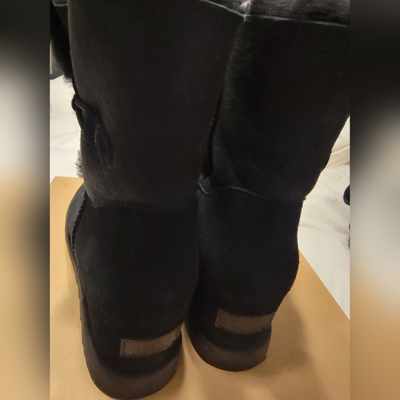 UGG Black Button WedgeBoots - Picture 5 of 6